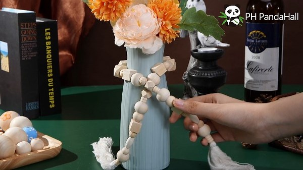 Watch Wooden Beads Natural Wood Ball Loose Beads Wood Spacer Bead on Amazon Live