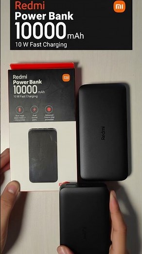 Redmi 10000mAh Power Bank Black 🔋 Unboxing & Review | 10W Fast Charging Test