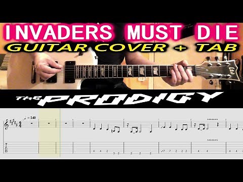 THE PRODIGY Invaders Must Die GUITAR COVER TAB | Lesson | Tutorial