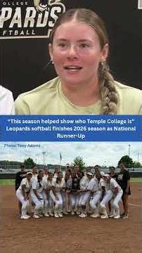 Temple College softball finishes season one win shy of national championship title