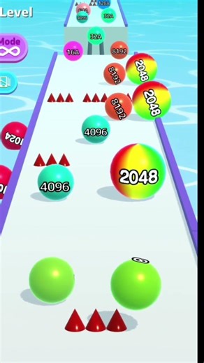 Ball Run infinity gameplay - Watching Balls Merge in 2048 Infinity 🤯