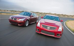 Comparison: 2009 BMW M5 vs 2009 Cadillac CTS-V - Motor Trend