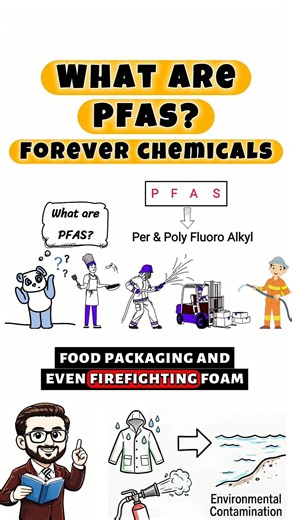 What are PFAS? #foreverchemicals #pfas #environment #chemicals #shorts #viral