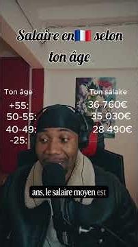 Salaire en France en fonction de ton âge