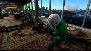 Eli Manning shows his accuracy by drilling McLovin in the 🎯 | The Dan Patrick Show