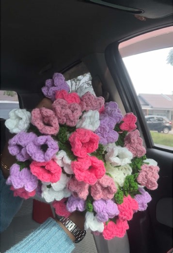 Lily Flower Blanket Crochet Creation