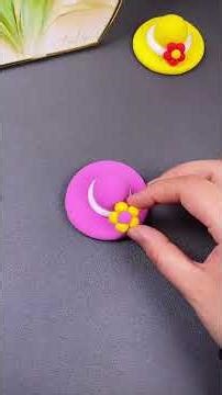 Make a beautiful sun hat with clay