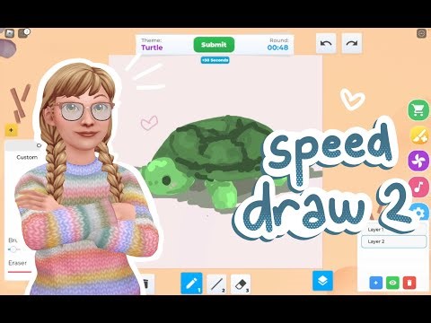 ARTIST PLAYS SPEED DRAW! Again! | Roblox |