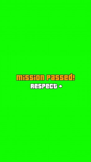 GTA 5 Mission Passed: Respect Green Screen Effect