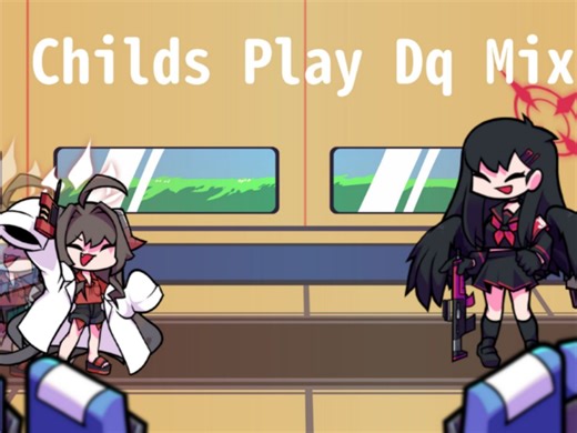 【fnf X 蔚蓝档案/换皮】Childs Play Dq Mix但是是一花和霞唱