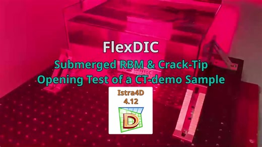 🔍 Submerged RBM & Crack-Tip Opening Test using Istra4D V4.12We are excited to share a new application video showcasing a submerged CT-demo Rigid Body Motion (RBM) and crack-tip opening test using a… | Dantec Dynamics GmbH