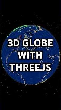 Draw a 3D Globe With Three.js #threejs #earth #tutorial