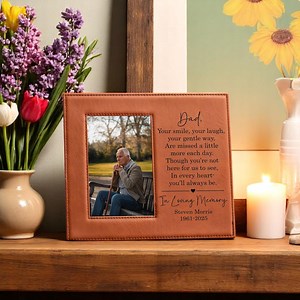 Memorial Picture Frame for Loss of Loved One – Personalized in Loving Memory Gift – Sympathy Frame With Poem – Funeral Keepsake for Family - Etsy