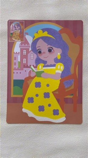 How I draw a Princess with SAND! 🎨⏳#SandArt #Princess #DisneyPrincess #ArtTherapy #Creative