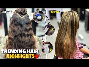 Hair Highlights Tutorial at Home 💇‍♀️ | Step-by-Step for Beginners
