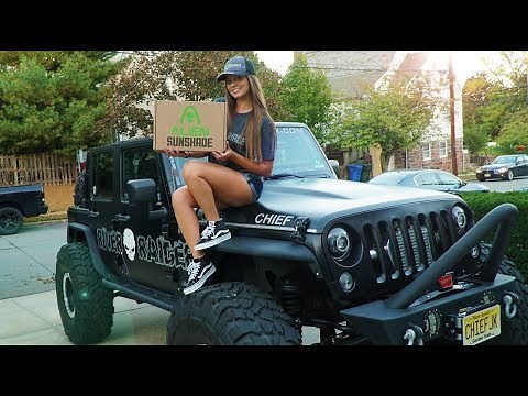 Alien Sunshade - Install & Review On My Jeep Wrangler!