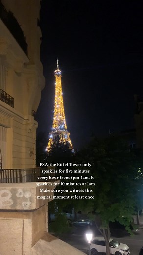 The Eiffel Tower light show 🎀 #eiffeltower #lightshow #paris
