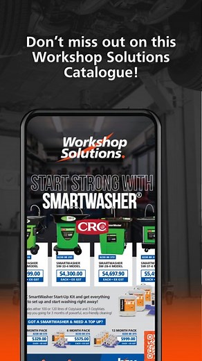 🧰 This month’s Workshop Solutions catalogue is packed with gear to boost bay efficiency and protect your tools—and your team. 🟢 Start strong with CRC SmartWasher® for eco-friendly, hands-off degreasing 🔴 Tackle corrosion head-on with Evapo-Rust®—tough on rust, easy on you 🔧 Plus top-up packs, bundle pricing, and more smart workshop picks Don't miss out—talk to your local hsy team or check out the full catalogue today. Visit https://www.hsy.com.au/wslp and discover how Workshop Solutions can 