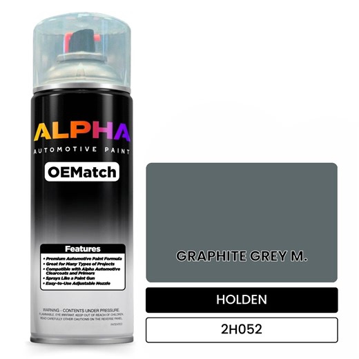 HOLDEN GRAPHITE GREY M. 2H052 | OEMatch Automotive Spraycan