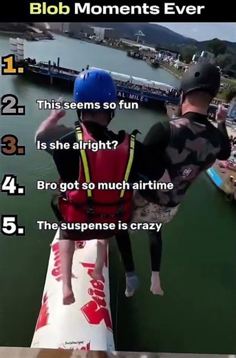 Human Slingshot: INSANE Water Blob Launches! 🌊🚀 #funny