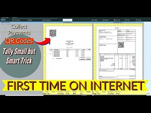 Tally New QR Code Feature | Print QR code in Party Ledger and in Invoice