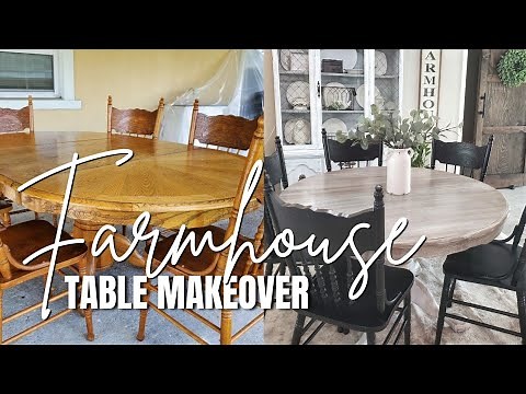 Old table makeover | farmhouse table diy | Diy projects on a budget | Table transformation.