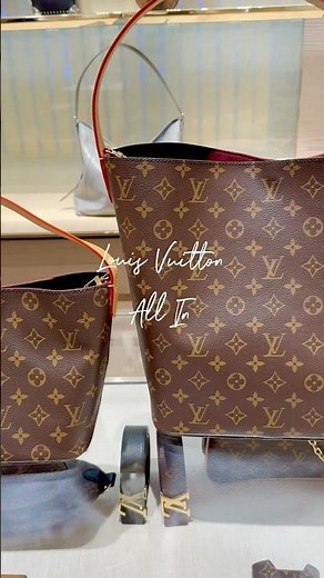 Brand New 🥰 LOUIS VUITTON All In Comparing BB and GM #louisvuitton #lvmonogram #louisvuittonbag