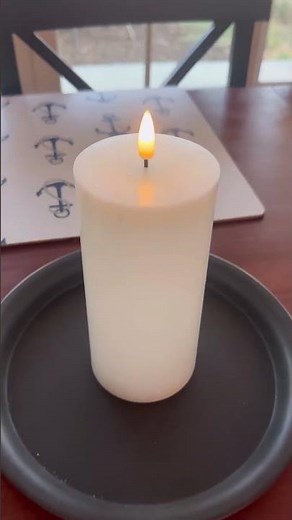 (Review) Eywamage White Real Wax Flameless Pillar Candles with Remote, Flickering Flat Top LED Batte