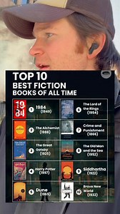 The top 10 best fiction books of all time! #fblifestyle | Chris Tuck