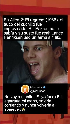 En Alien 2 El regreso (1986), el truco del cuchillo fue...