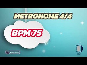 75 bpm - Metronome backing Track Studio L + R