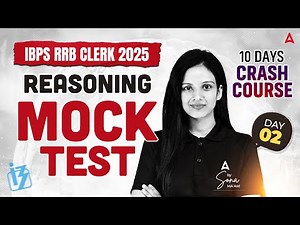 IBPS RRB Clerk Reasoning Mock Test 2025 | RRB Clerk Reasoning Most Expected Question By Sona Sharma