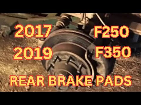 How To Replace Rear Brakes 2017-2019 Ford F250, F350 Super Duty