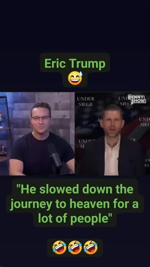 🤣 The host is trying so hard not to bust out laughing #EricTrump | Olivia Love Worthy
