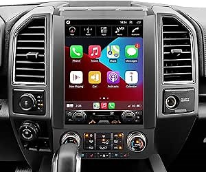 for Ford F150 Radio 2015-2020 Android 10 Car Radio Upgrade Head Unit Replacement 4GB+64GB 12.1 Inch IPS Touch Screen Car Navigation in Dash Stereo with GPS/4G LTE WiFi/Wireless Carplay/RDS