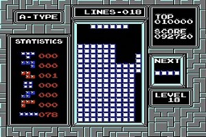Tetris NES - Game Genie Code SXVPKASA #3
