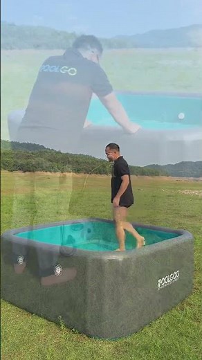 IPOOLGO Portable hot tub 6.6*6.6*2.6ft size Customized Premium inflatable swim spa