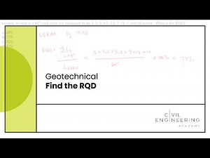 Civil PE Exam - Geotech - Find the RQD