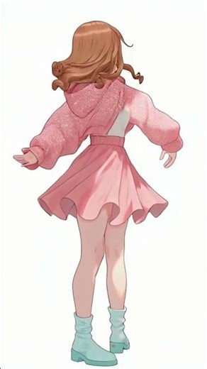 CUTE ANIME GIRL DANCING