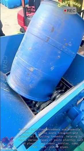 Plastic Recycling Shredder Machine #shorts #viral #tools #machine