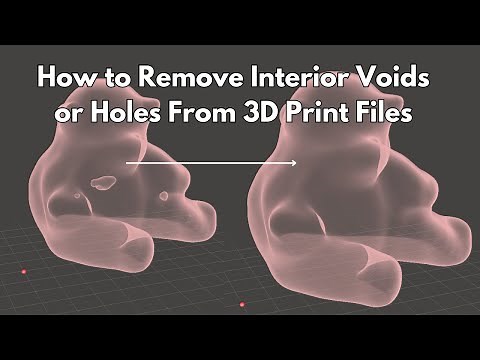 Remove Holes from 3D Print Files