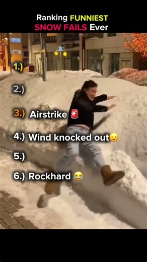 Ranking funniest snow fails ⛄️ #funny #newyears #ranking #snow #memes