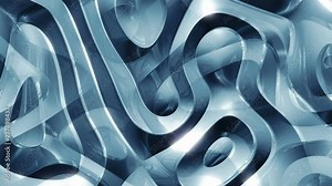 Blue Glass 4 - 60fps 4k Curvy Glass-like Surface Video Background Loop // A geometric pattern texture with a glass-like look, tinted blue. Lots of interesting curves offer a very organic look and feel