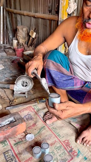 See how to make an old-fashioned oil measuring cup.