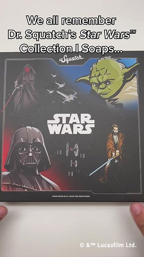 Become the master of your shower with Dr. Squatch Soap #StarWars Collection I & II. Get yours today!