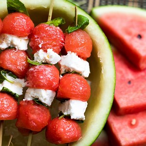 271K views · 463 shares | Watermelon Feta Cheese Salad Sticks by Chef Sanjyot Keer Serve your salad in style and make healthy fun | Your Food Lab | Facebook