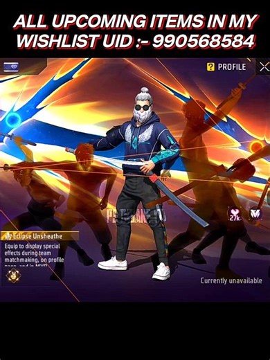 UPCOMING New ARRIVAL ANIMATION :- ECLIPSE UNSHEATHE🥷🏻 Free Fire x Eclipse🌑 #shorts #shortsfeed
