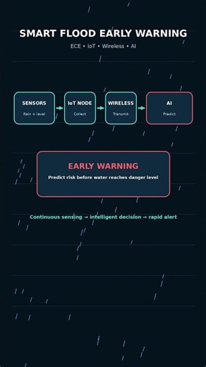Can ECE & AI Predict Floods? 🌧️ | Smart IoT Early Warning System