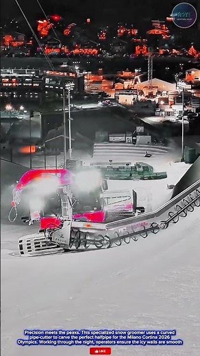 Powerful & Efficient:Snow Clever Machinery Specialized Snow Groomer Carvingthe Milano Cortina 2026