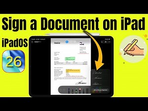 How to Sign a Document on iPad Using the Preview App (iPadOS 26)